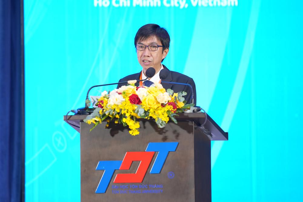 TS. Võ Hoàng Duy, Phó hiệu trưởng TDTU phát biểu chào mừng Hội thảo AETA 2025