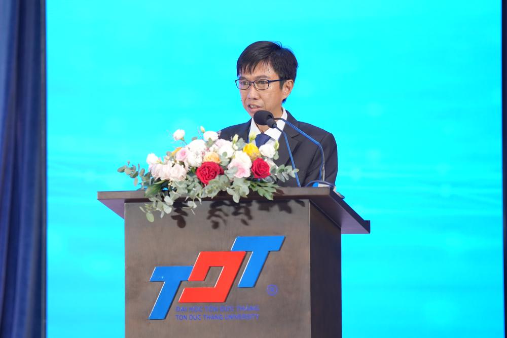 TS. Võ Hoàng Duy – Phó Hiệu trưởng TDTU phát biểu chào mừng Hội thảo ICCIES 2025