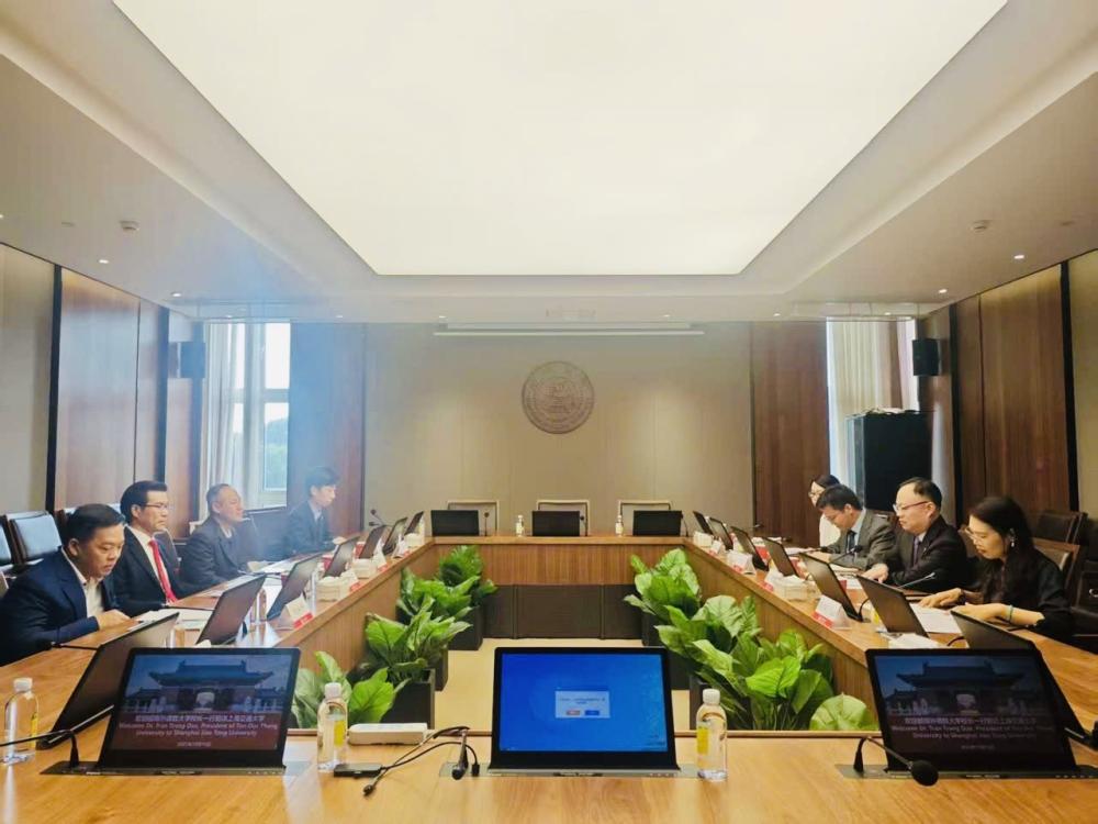 Working section between TDTU and SJTU