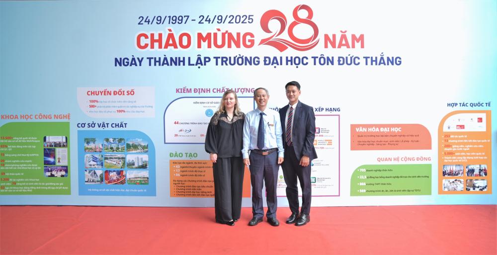 Some photos of the delegation from the Consulate General of Belarus in Ho Chi Minh City touring TDTU’s facilities